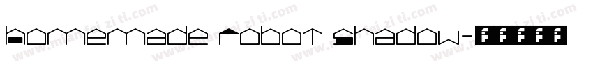 Homemade Robot Shadow字体转换